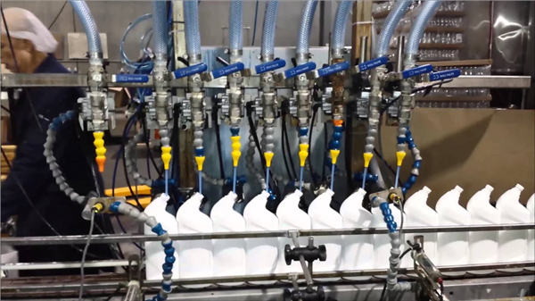 ਪੂਰੀ-ਆਟੋਮੈਟਿਕ ਟਾਇਲਟ ਕਲੀਨਰ ਬਲੀਚ ਲੀਨੀਅਰ ਟਾਈਪ ਫਿਲਿੰਗ ਮਸ਼ੀਨ