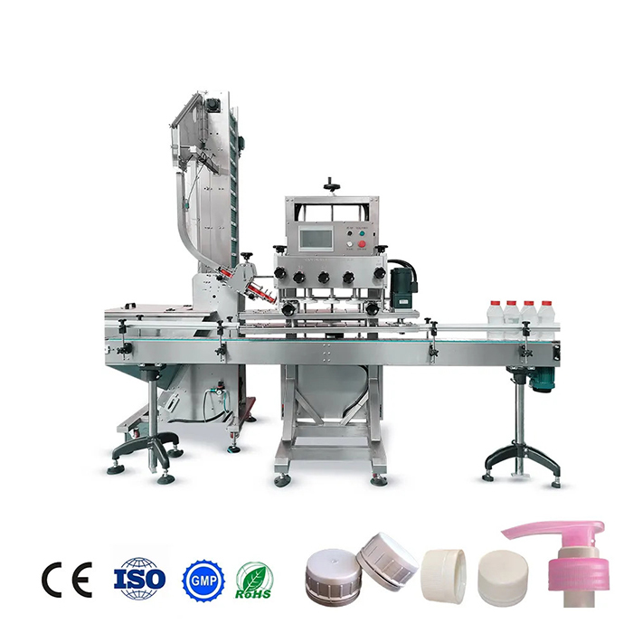 ਸ਼ੈਂਪੂ ਲਈ ਪੂਰੀ ਆਟੋਮੈਟਿਕ ਗਲਾਸ ਬੋਤਲ ਕੈਪਿੰਗ ਮਸ਼ੀਨ